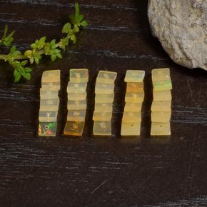 2.84 ct natürliche Mehrfarbig Opal-Edelsteine, Quadrat, Lichtdurchlässig