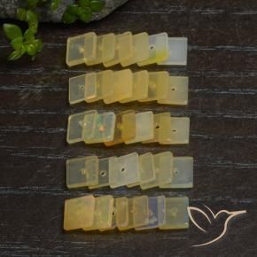6.49 ct natürliche Mehrfarbig Opal-Edelsteine, Quadrat, Transparent