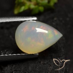 9,17 ctw natürlicher Mehrfarbig Opal, Birnenform, Lichtdurchlässig