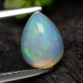 9,17 ctw natürlicher Gelb Opal, Birnenform, Transparent