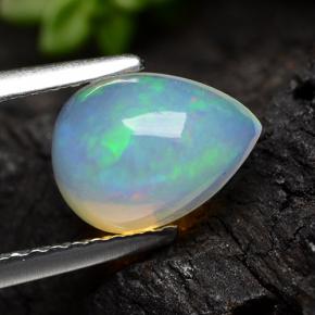 9,17 ctw natürlicher Gelb Opal, Birnenform, Transparent