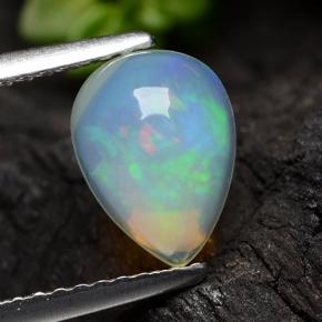 9,17 ctw natürlicher Gelb Opal, Birnenform, Transparent