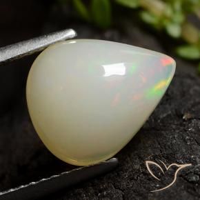 9,17 ctw natürlicher Mehrfarbig Opal, Birnenform, Lichtdurchlässig
