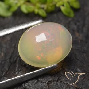 9,17 ctw natürlicher Mehrfarbig Opal, Oval, Transparent