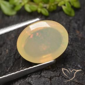 9,17 ctw natürlicher Mehrfarbig Opal, Oval, Transparent