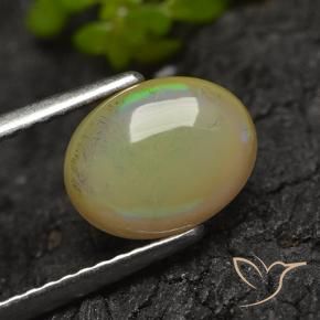 9,17 ctw natürlicher Mehrfarbig Opal, Oval, Lichtdurchlässig