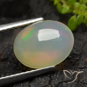 9,17 ctw natürlicher Mehrfarbig Opal, Oval, Transparent