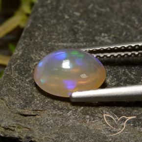 9,17 ctw natürlicher Mehrfarbig Opal, Oval, Transparent