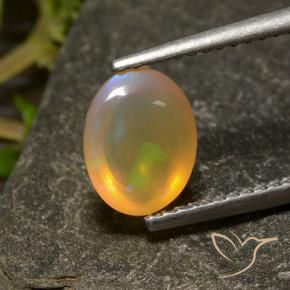9,17 ctw natürlicher Mehrfarbig Opal, Oval, Transparent