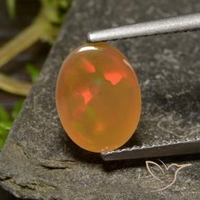 9,17 ctw natürlicher Mehrfarbig Opal, Oval, Transparent