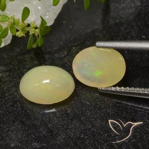 2.40 ct natürliche Mehrfarbig Opal-Edelsteine, Oval, Lichtdurchlässig
