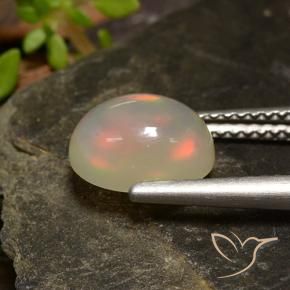 9,17 ctw natürlicher Mehrfarbig Opal, Oval, Transparent