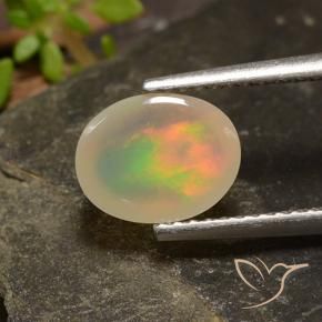 9,17 ctw natürlicher Mehrfarbig Opal, Oval, Transparent