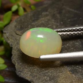 9,17 ctw natürlicher Mehrfarbig Opal, Oval Schliff, Lichtdurchlässig