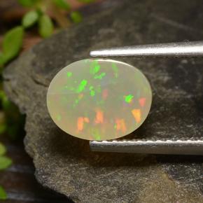 9,17 ctw natürlicher Mehrfarbig Opal, Oval Schliff, Lichtdurchlässig