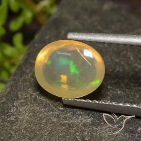 9,17 ctw natürlicher Mehrfarbig Opal, Oval, Transparent