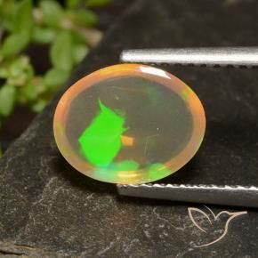 9,17 ctw natürlicher Mehrfarbig Opal, Oval, Transparent