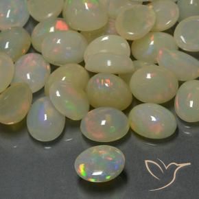 9,17 ctw natürlicher Mehrfarbig Opal, Oval, Lichtdurchlässig