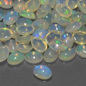 9,17 ctw natürlicher Mehrfarbig Opal, Oval, Transparent