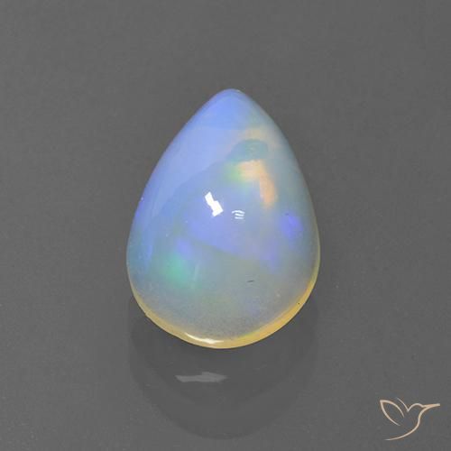 1.86ct Natürlicher Mehrfarbig Opal, Birnenform, Transparent, Photo A