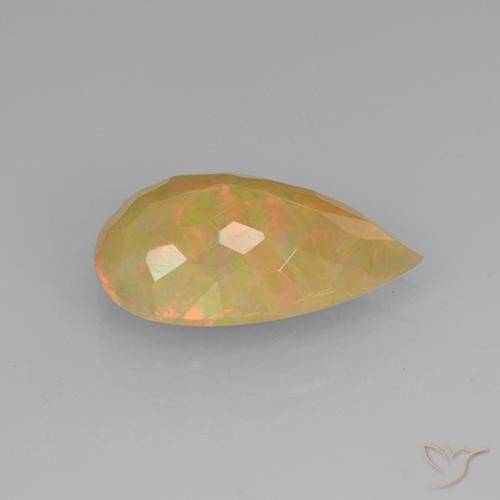 9,17 ctw natürlicher Mehrfarbig Opal, Birnenform, Lichtdurchlässig