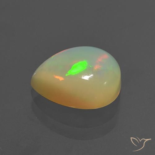 9,17 ctw natürlicher Mehrfarbig Opal, Birnenform, Lichtdurchlässig