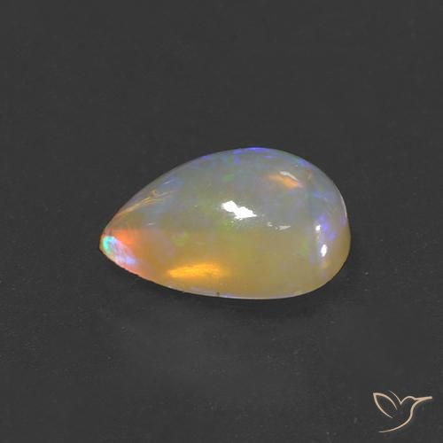 9,17 ctw natürlicher Mehrfarbig Opal, Birnenform, Transparent