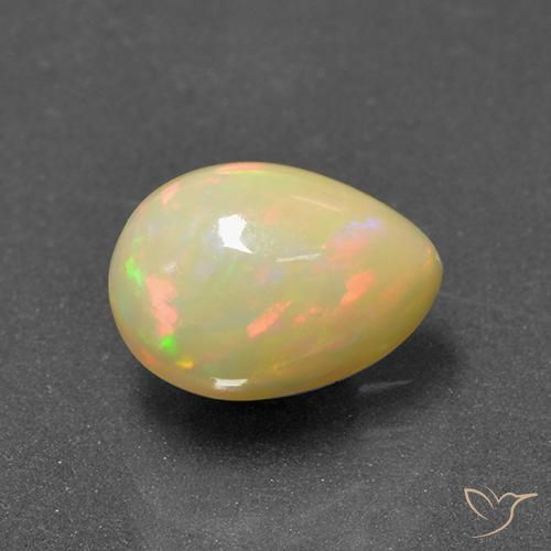 9,17 ctw natürlicher Mehrfarbig Opal, Birnenform, Lichtdurchlässig