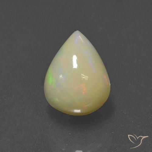 1.70ct Natürlicher Mehrfarbig Opal, Birnenform, Lichtdurchlässig, Photo A