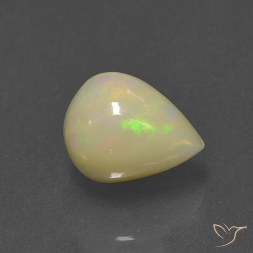 9,17 ctw natürlicher Mehrfarbig Opal, Birnenform, Lichtdurchlässig