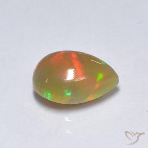 9,17 ctw natürlicher Mehrfarbig Opal, Birnenform, Lichtdurchlässig