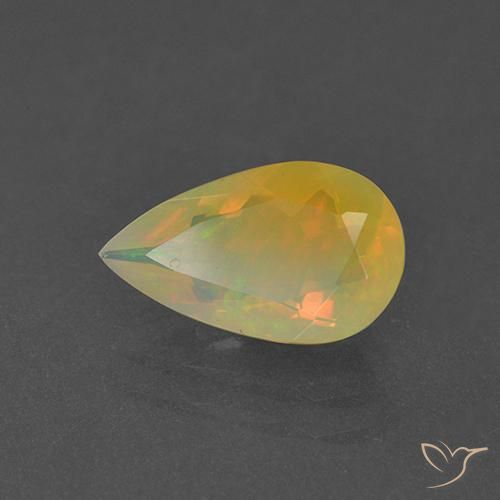 9,17 ctw natürlicher Mehrfarbig Opal, Birnenform, Transparent