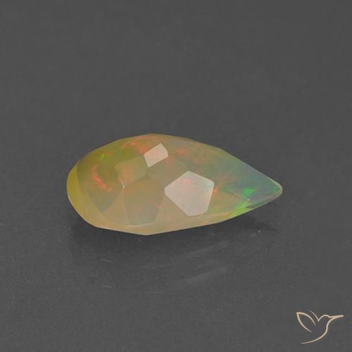 9,17 ctw natürlicher Mehrfarbig Opal, Birnenform, Transparent