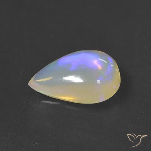 9,17 ctw natürlicher Mehrfarbig Opal, Birnenform, Transparent