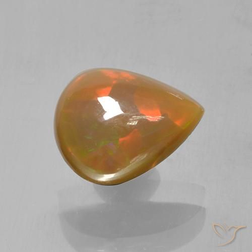 9,17 ctw natürlicher Mehrfarbig Opal, Birnenform, Lichtdurchlässig