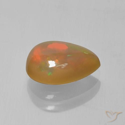 9,17 ctw natürlicher Mehrfarbig Opal, Birnenform, Lichtdurchlässig