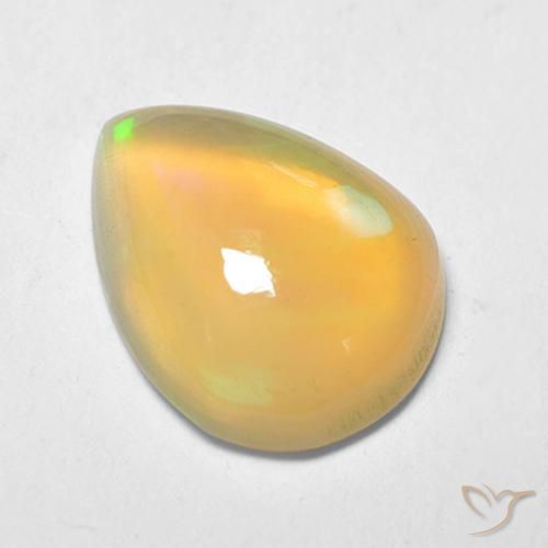 1.21ct Natürlicher Mehrfarbig Opal, Birnenform, Transparent