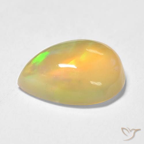 9,17 ctw natürlicher Mehrfarbig Opal, Birnenform, Transparent