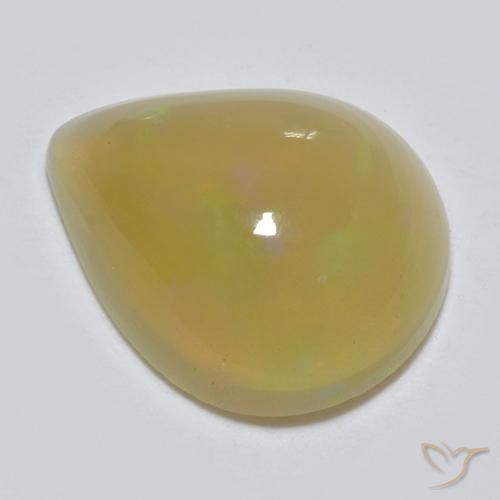 1.51ct Natürlicher Mehrfarbig Opal, Birnenform, Lichtdurchlässig