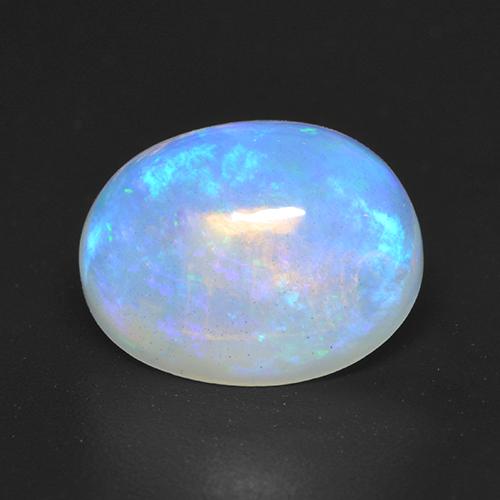 9,17 ctw natürlicher Bläulich-weiß Opal, Oval Schliff, Transparent
