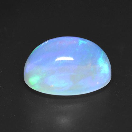 9,17 ctw natürlicher Bläulich-weiß Opal, Oval Schliff, Transparent