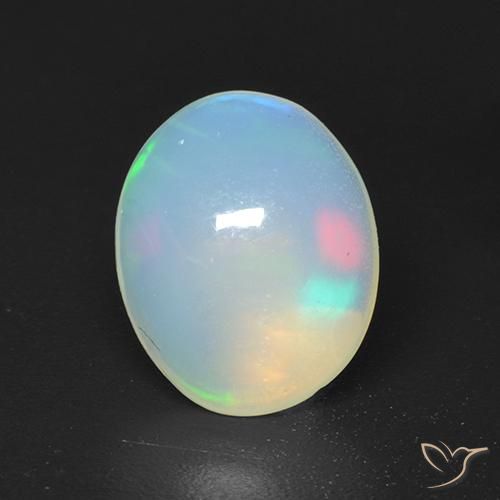 1.43ct Natürlicher Mehrfarbig Opal, Oval, Transparent