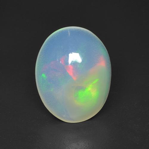 9,17 ctw natürlicher Mehrfarbig Opal, Oval Schliff, Transparent
