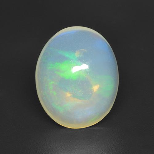 1.86ct Natürlicher Mehrfarbig Opal, Oval, Transparent