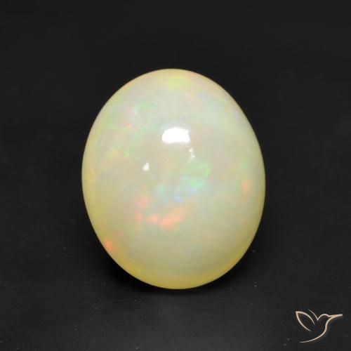 2.90ct Natürlicher Mehrfarbig Opal, Oval, Lichtdurchlässig, Photo A