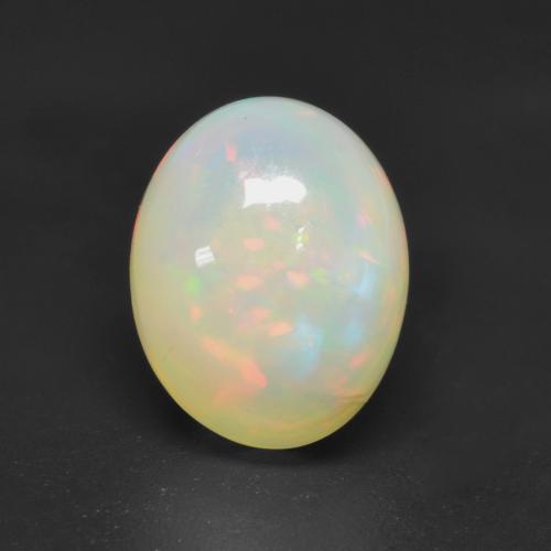 9,17 ctw natürlicher Mehrfarbig Opal, Oval Schliff, Transparent