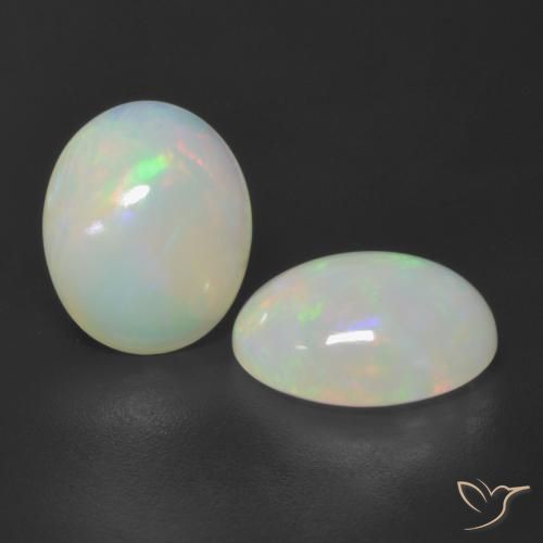 3.88ctw Natürlicher Mehrfarbig Opal, Oval, Lichtdurchlässig, Photo A
