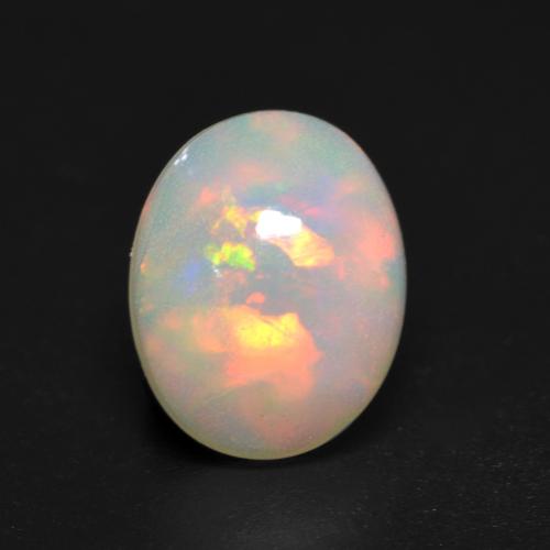 9,17 ctw natürlicher Mehrfarbig Opal, Oval Schliff, Transparent