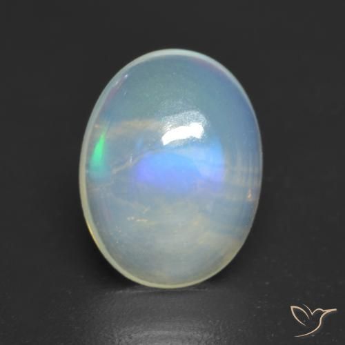 1.43ct Natürlicher Mehrfarbig Opal, Oval, Transparent