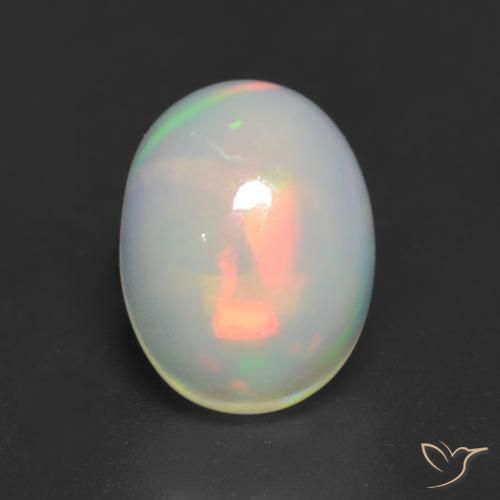 9,17 ctw natürlicher Mehrfarbig Opal, Oval, Transparent